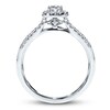 Thumbnail Image 3 of Previously Owned Diamond Engagement Ring 3/8 ct tw Round-cut 10K White Gold - Size 10.5