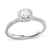 Thumbnail Image 0 of Previously Owned Diamond Engagement Ring 3/8 ct tw Round-cut 10K White Gold