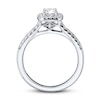 Thumbnail Image 2 of Previously Owned Diamond Engagement Ring 3/8 ct tw Round-cut 10K White Gold