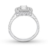 Thumbnail Image 1 of Previously Owned Neil Lane Engagement Ring 1-1/8 ct tw Cushion & Round-cut Diamonds 14K White Gold - Size 9