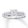 Thumbnail Image 0 of Previously Owned Diamond Engagement Ring 1/4 ct tw Round-cut 10K White Gold - Size 11.75