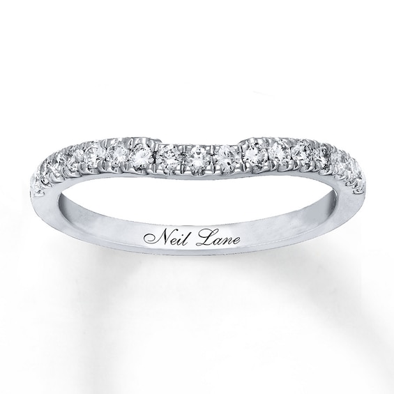 Previously Owned Neil Lane Wedding Band / ct tw Round-cut Diamonds 14K White Gold Size
