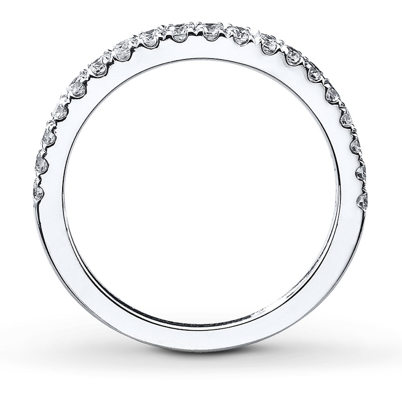 Main Image 2 of Previously Owned Neil Lane Wedding Band 3/8 ct tw Round-cut Diamonds 14K White Gold - Size 10