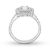 Thumbnail Image 2 of Previously Owned Neil Lane Engagement Ring 1-1/8 ct tw Cushion & Round-cut Diamonds 14K White Gold - Size 4.5