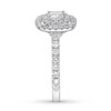 Thumbnail Image 3 of Previously Owned Neil Lane Engagement Ring 1-1/8 ct tw Cushion & Round-cut Diamonds 14K White Gold - Size 4.5
