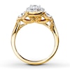 Thumbnail Image 1 of Previously Owned Diamond Engagement Ring 1 ct tw Round-cut 14K Yellow Gold - Size 11.5