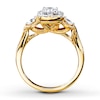 Thumbnail Image 2 of Previously Owned Diamond Engagement Ring 1 ct tw Round-cut 14K Yellow Gold Size 8.25