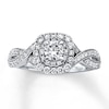 Thumbnail Image 1 of Previously Owned Neil Lane Engagement Ring 7/8 ct tw Round-cut Diamonds 14K White Gold Size 8.5