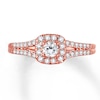 Thumbnail Image 1 of Previously Owned Diamond Engagement Ring 3/8 ct tw Round-cut 10K Rose Gold Size 5