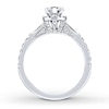 Thumbnail Image 2 of Previously Owned Neil Lane Engagement Ring 1-1/4 ct tw Round & Baguette-cut Diamonds 14K White Gold - Size 6