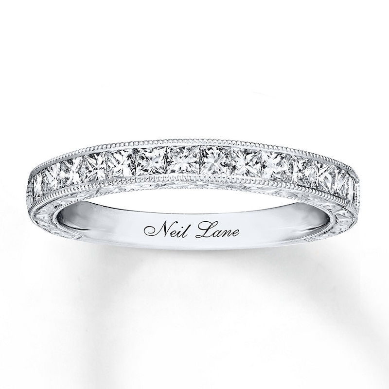 Previously Owned Neil Lane Wedding Band 3/4 ct tw Round-cut Diamonds 14K White Gold - Size 9