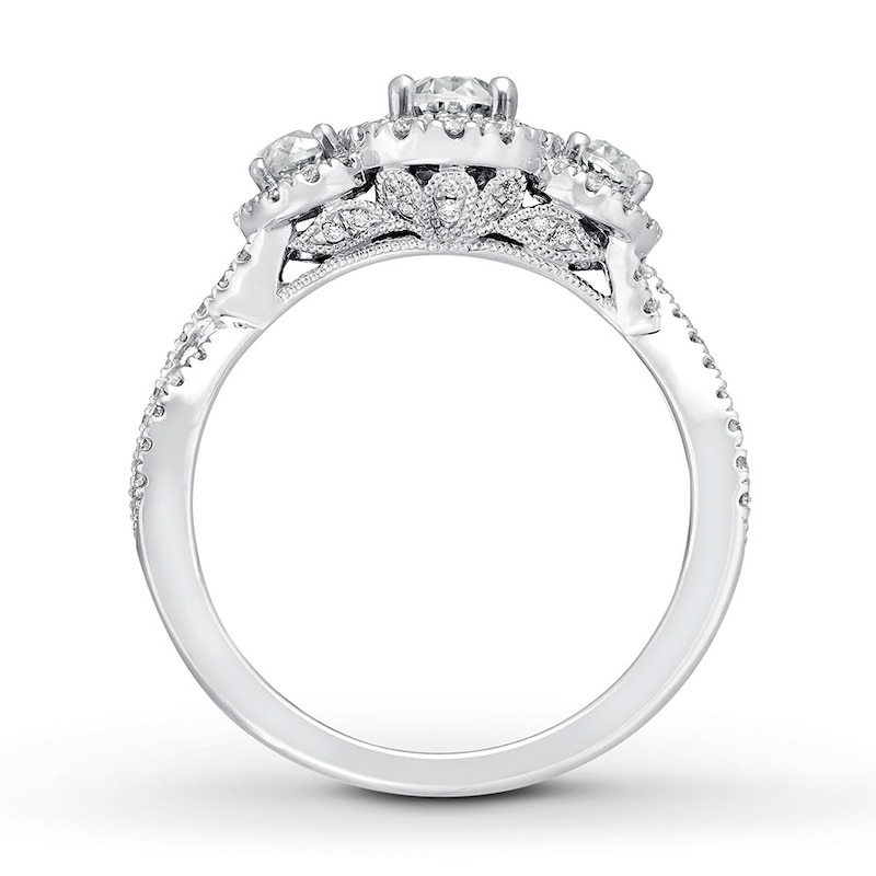 Main Image 2 of Previously Owned Neil Lane Engagement Ring 1-3/4 ct tw Round-cut Diamonds 14K White Gold Size 9.5