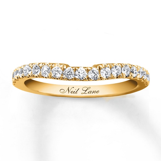 Previously Owned Neil Lane Wedding Band 3/8 ct tw Round-cut Diamonds 14K Gold Size