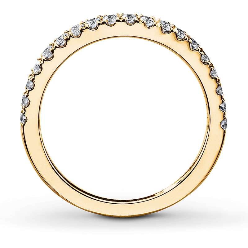 Main Image 2 of Previously Owned Neil Lane Wedding Band 3/8 ct tw Round-cut Diamonds 14K Yellow Gold Size 5