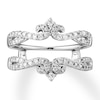 Thumbnail Image 4 of Previously Owned Diamond Insert Ring 1/2 ct tw Round-cut 14K White Gold Size 10.5