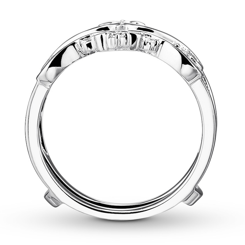 Main Image 2 of Previously Owned Diamond Insert Ring 1/4 ct tw Round-cut 14K White Gold Size 5