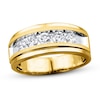 Thumbnail Image 1 of Previously Owned Men's Diamond Wedding Band 1 ct tw Round-cut 10K Yellow Gold Size 13.75