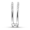 Thumbnail Image 3 of Previously Owned Diamond Enhancer Ring 1/2 ct tw Round-cut 14K White Gold - Size 5