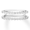 Thumbnail Image 4 of Previously Owned Diamond Enhancer Ring 1/2 ct tw Round-cut 14K White Gold - Size 5