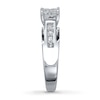 Thumbnail Image 3 of Previously Owned Diamond Engagement Ring 1 ct tw Princess-cut Diamonds 14K White Gold - Size 4