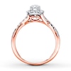 Thumbnail Image 2 of Previously Owned Diamond Engagement Ring 1/2 ct tw Round-cut 10K Rose Gold Size 10