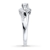Thumbnail Image 2 of Previously Owned Three-Stone Engagement Ring 3/8 ct tw Round-cut Diamonds 14K White Gold - Size 9.5