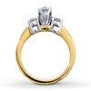 Thumbnail Image 2 of Previously Owned Three-Stone Diamond Engagement Ring 1 ct tw Round-cut 14K Yellow Gold - Size 10.25