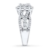 Thumbnail Image 3 of Previously Owned Engagement Ring 2 ct tw Round-cut Diamonds 14K White Gold Size 4.5