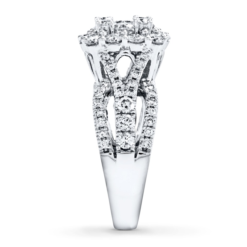 Main Image 3 of Previously Owned Engagement Ring 2 ct tw Round-cut Diamonds 14K White Gold Size 4.5