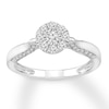 Thumbnail Image 1 of Previously Owned Diamond Engagement Ring 1/2 ct tw Round-cut 10K White Gold Size 4.75