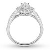 Thumbnail Image 2 of Previously Owned Diamond Engagement Ring 1/2 ct tw Round-cut 14K White Gold - Size 9