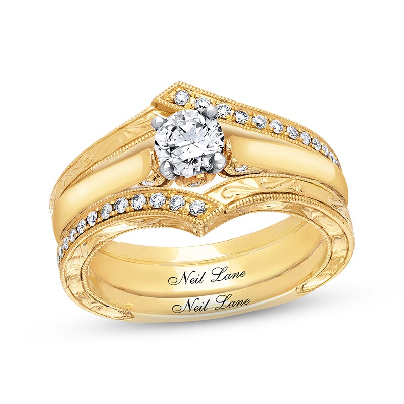 Main Image 2 of Previously Owned Neil Lane Enhancer Ring 1/6 ct tw Diamonds 14K Yellow Gold