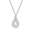 Thumbnail Image 1 of Previously Owned Diamond Necklace 1/10 ct tw Sterling Silver 19"