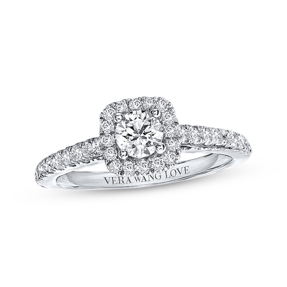 Previously Owned Diamond Ring 3/4 ct tw Round-cut Diamonds 14K White Gold
