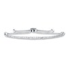 Thumbnail Image 1 of Previously Owned Diamond Bolo Bracelet 1-1/4 ct tw Round-cut 14K White Gold 9.5"
