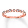 Thumbnail Image 1 of Previously Owned Diamond Wedding Band 1/15 ct tw Round-cut 10K Rose Gold