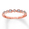 Thumbnail Image 0 of Previously Owned Diamond Wedding Band 1/15 ct tw Round-cut 10K Rose Gold