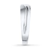 Thumbnail Image 3 of Previously Owned Men's Diamond Wedding Band 1/15 ct tw Round-cut 10K White Gold