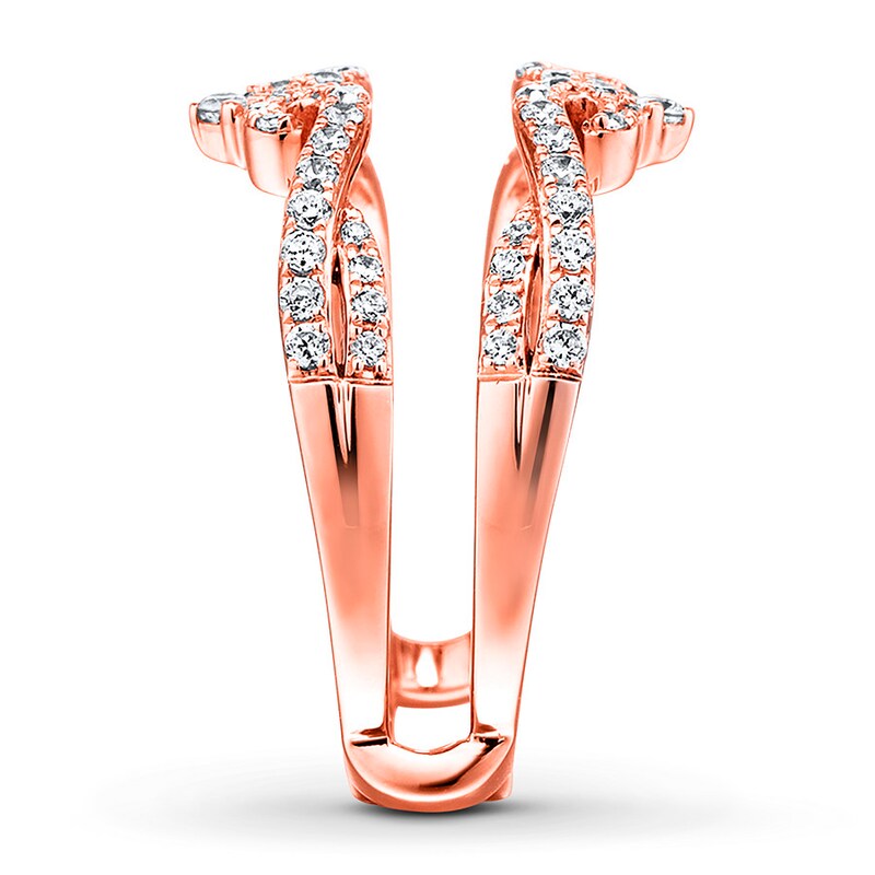 Main Image 3 of Previously Owned Diamond Enhancer Ring 1/2 ct tw Round-cut 14K Rose Gold