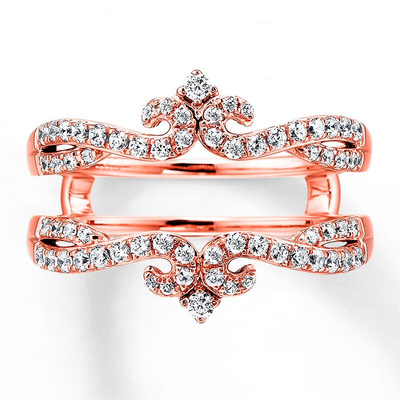 Main Image 4 of Previously Owned Diamond Enhancer Ring 1/2 ct tw Round-cut 14K Rose Gold