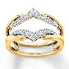 Thumbnail Image 0 of Previously Owned Diamond Enhancer Ring 3/8 ct tw Round-cut 14K Two-Tone Gold