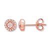 Previously Owned Diamond Earrings 1/15 ct tw 10K Rose Gold