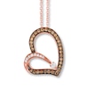 Thumbnail Image 1 of Previously Owned Le Vian Chocolate Diamonds 1/4 cttw Necklace 14K Strawberry Gold