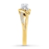 Thumbnail Image 3 of Previously Owned Three-Stone Diamond Engagement Ring 3/8 ct tw Round-cut 14K Yellow Gold