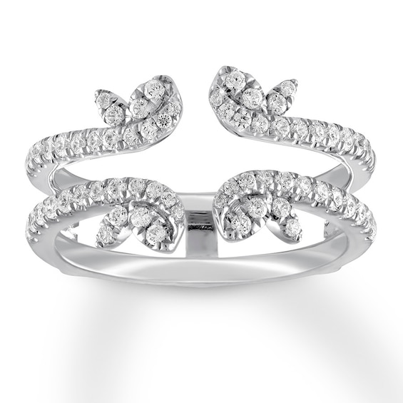 Previously Owned Diamond Enhancer Ring 1/2 ct tw Round-cut 14K White Gold Size 7