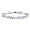 Thumbnail Image 1 of Previously Owned Diamond Bolo Bracelet 1/5 ct tw Round-cut Sterling Silver 9.5"