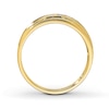 Thumbnail Image 2 of Previously Owned Men's Diamond Wedding Band 1/10 ct tw Round-cut 10K Yellow Gold