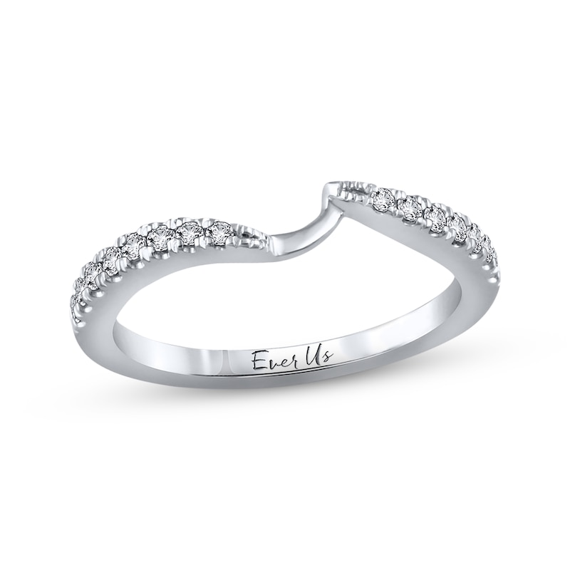 Main Image 1 of Previously Owned Ever Us Diamond Wedding Band 1/5 ct tw Round-cut 14K White Gold