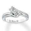 Thumbnail Image 1 of Previously Owned Ever Us Two-Stone Diamond Anniversary Ring 5/8 ct tw Round-cut 14K White Gold