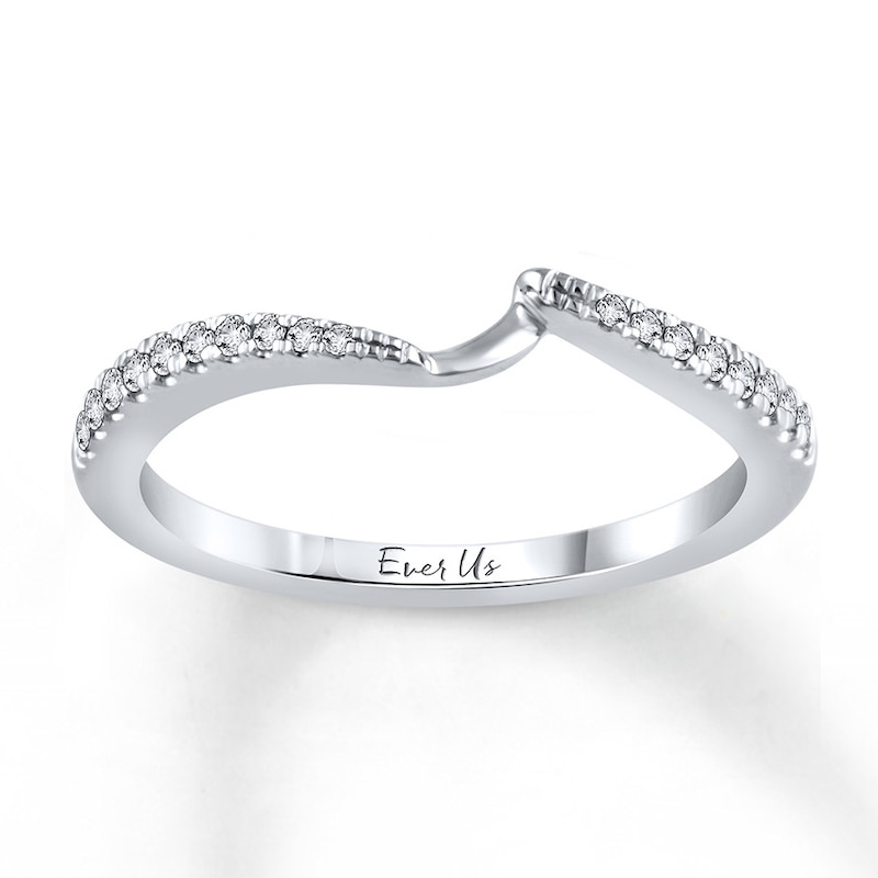 Main Image 1 of Previously Owned Ever Us Diamond Band 1/8 ct tw Round-cut 14K White Gold